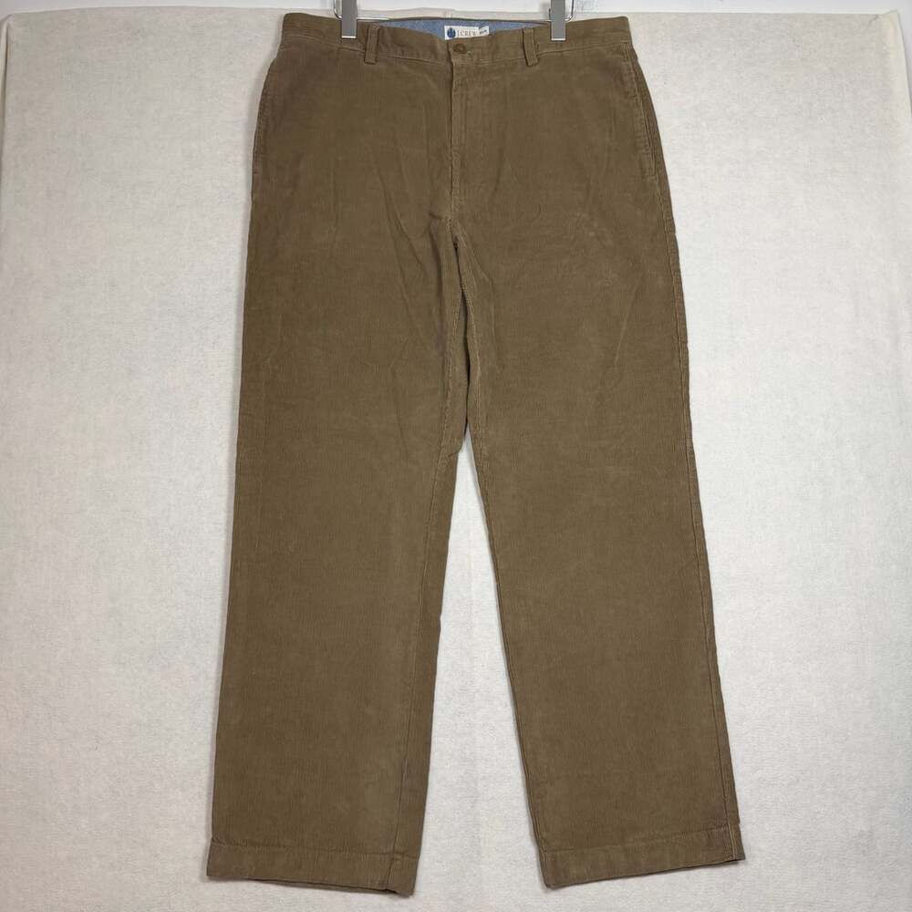 J.Crew Pants Mens 36x32 Corduroy Brown Straight Leg Cotton Trousers